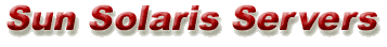 Sun Solaris Servers